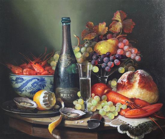 § Raymond Campbell (1956-) A Sumptuous Feast 20 x 24in.